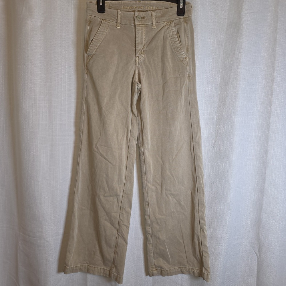 American Eagle Pants Womens 2 Tan Skater Trouser Stretch
